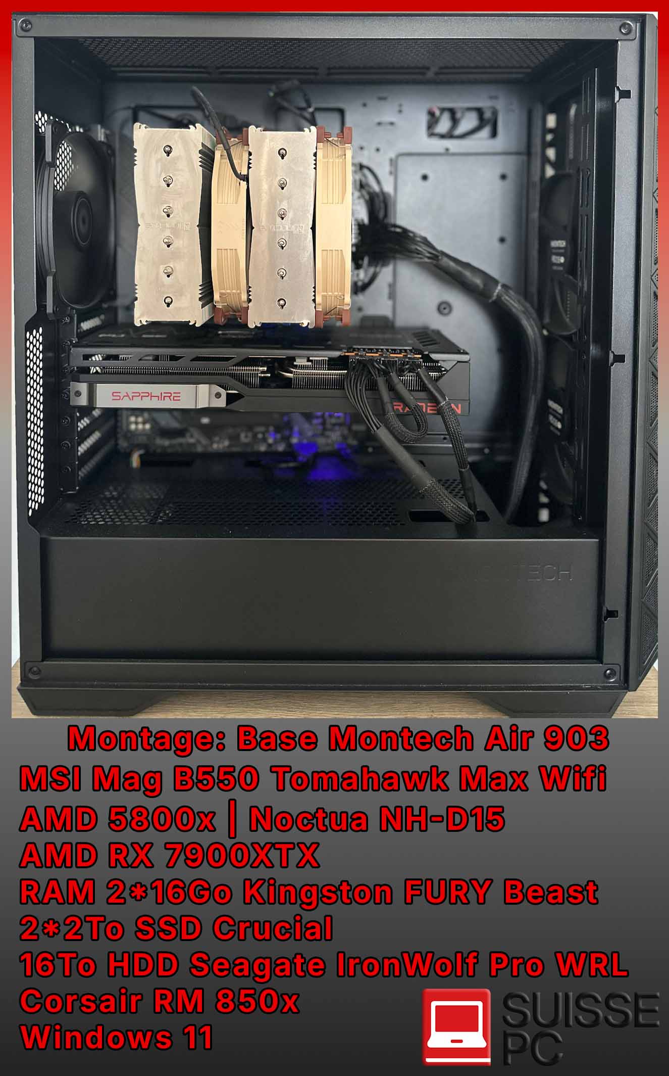 Ordinateur monté sur mesure - Suisse PC