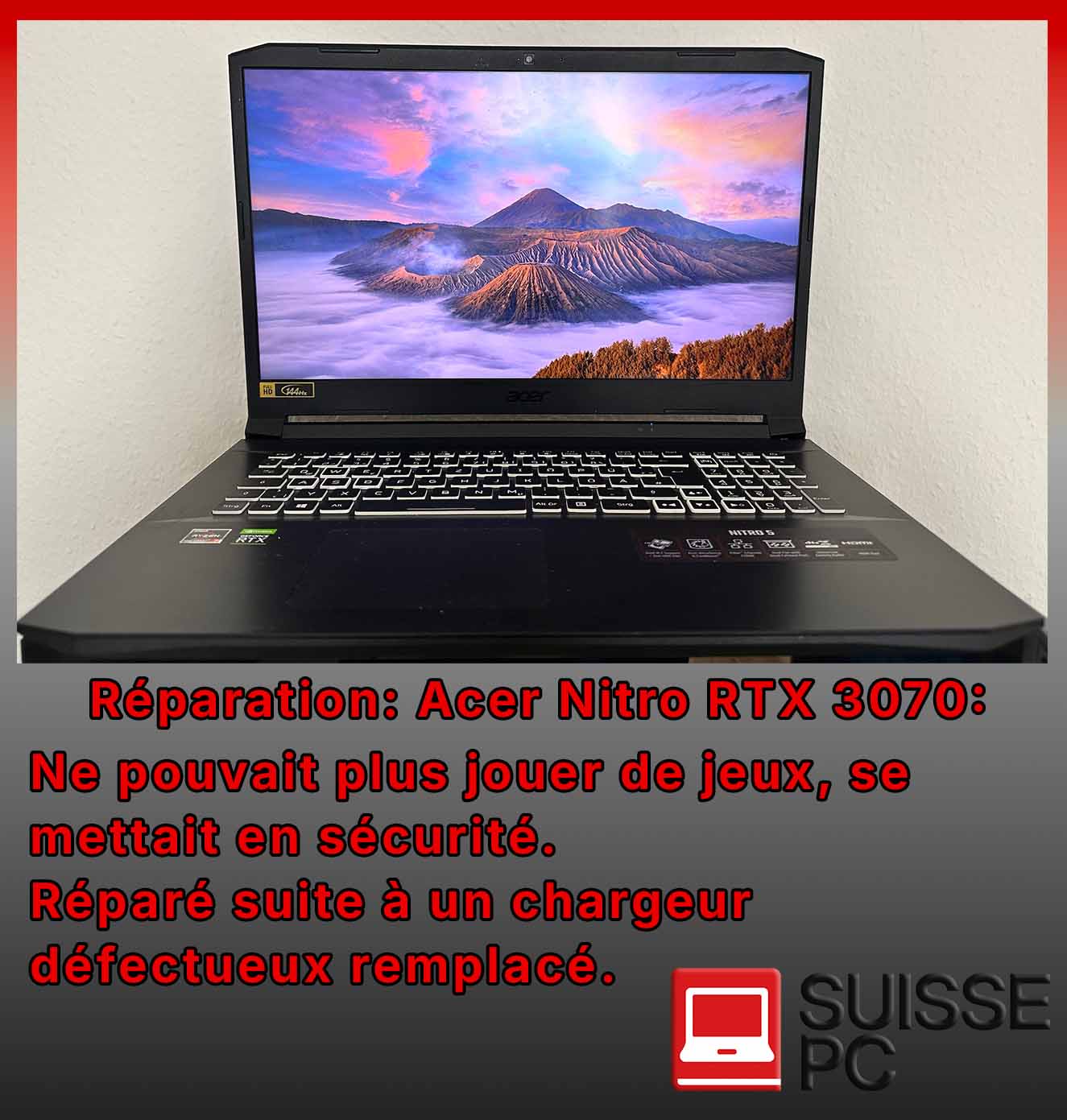 Ordinateur réparé - Suisse PC
